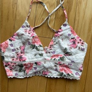 Zara Floral Crop Top